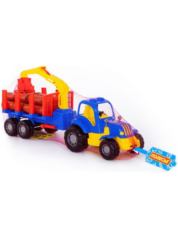 Трактор «Крепыш» с полуприцепом-лесовозом