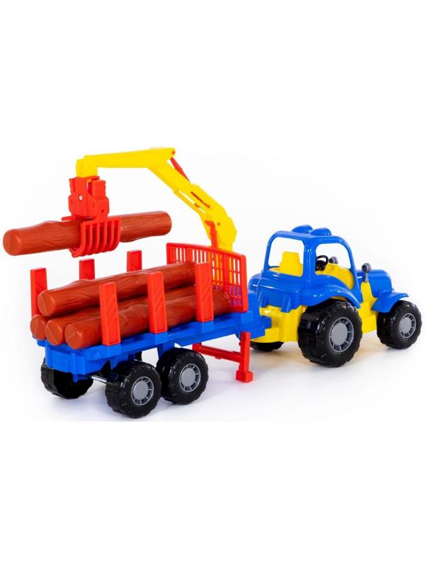 Трактор «Крепыш» с полуприцепом-лесовозом