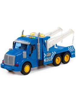 Автомобиль-эвакуатор «Профи», инерционный, со светом и звуком, цвет синий