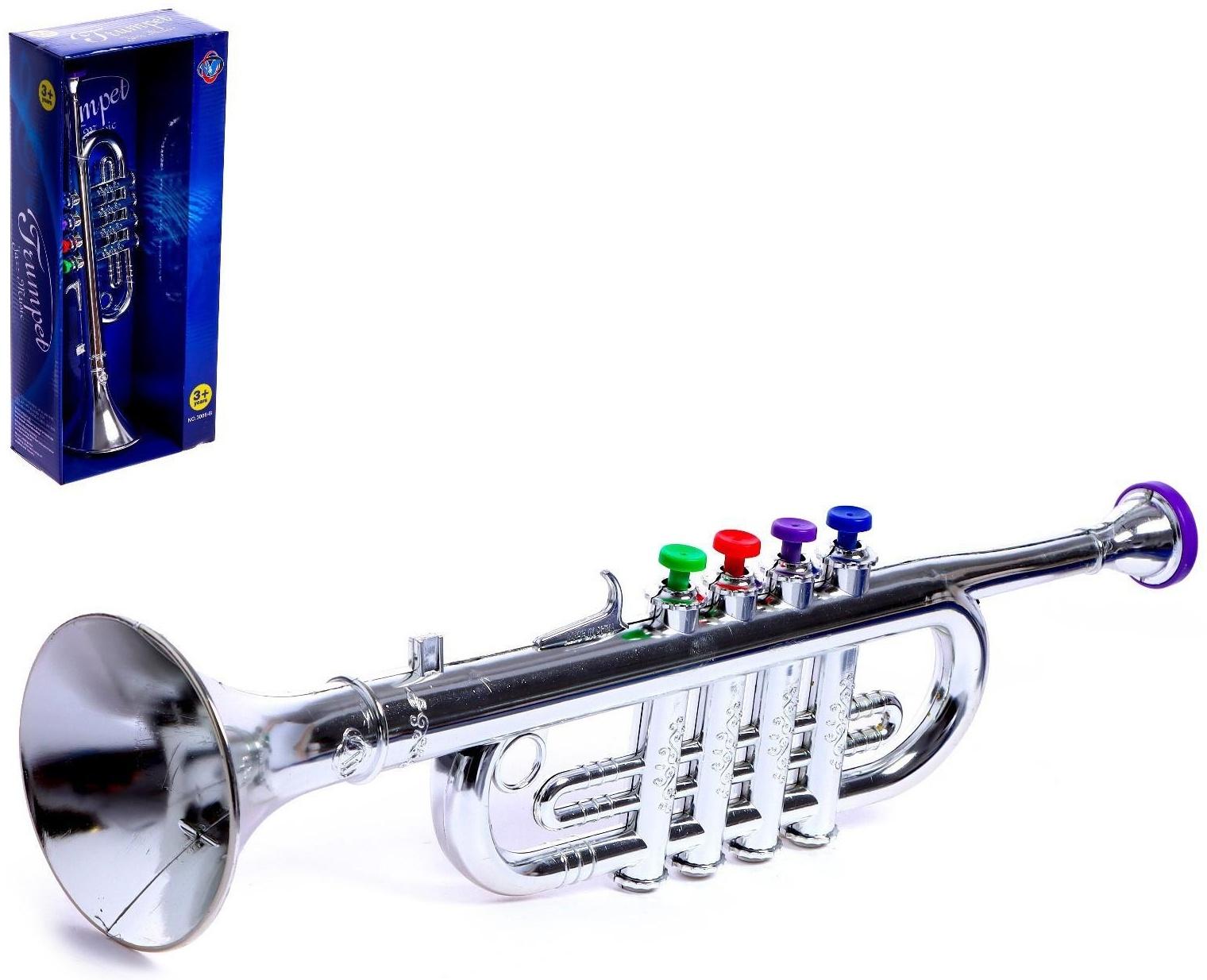 Игрушка музыкальная «Труба», цвета МИКС