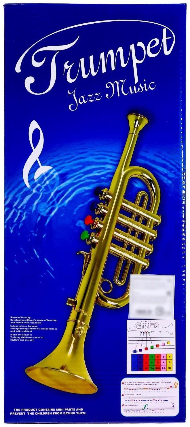 Игрушка музыкальная «Труба», цвета МИКС