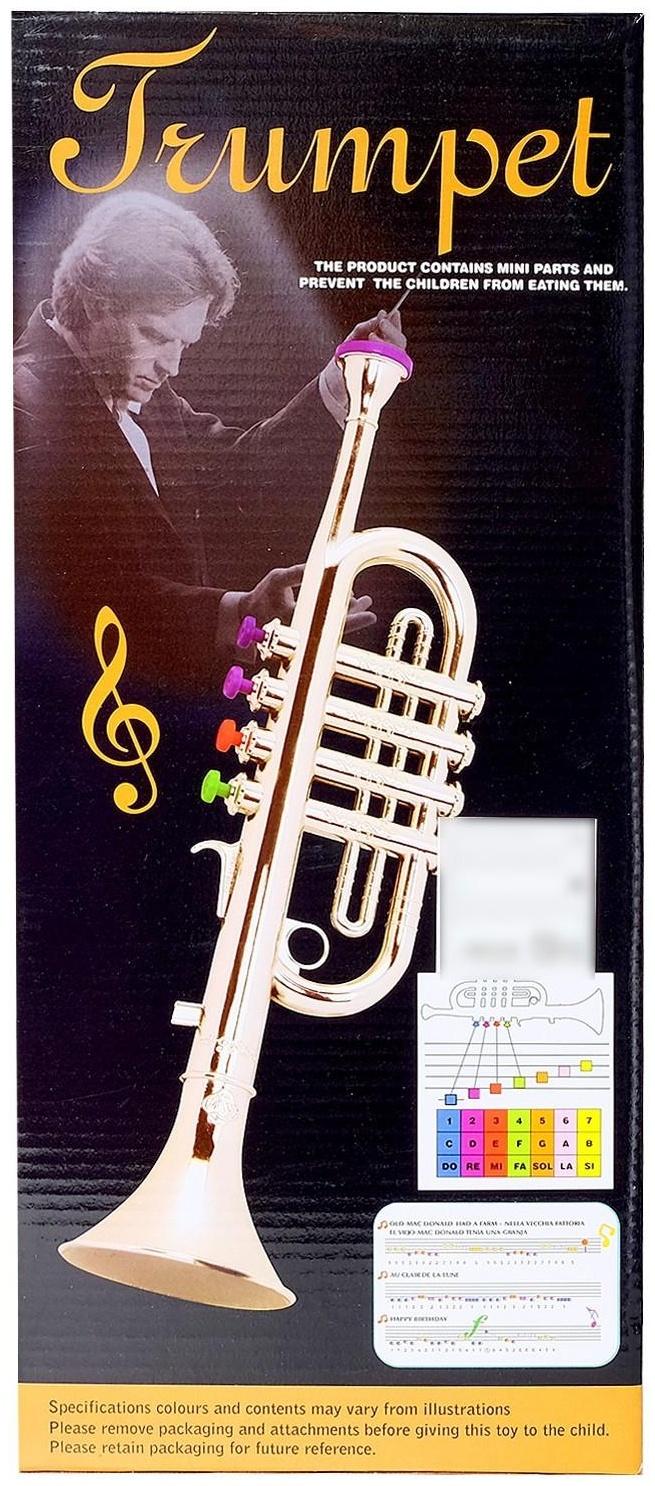 Игрушка музыкальная «Труба», цвета МИКС