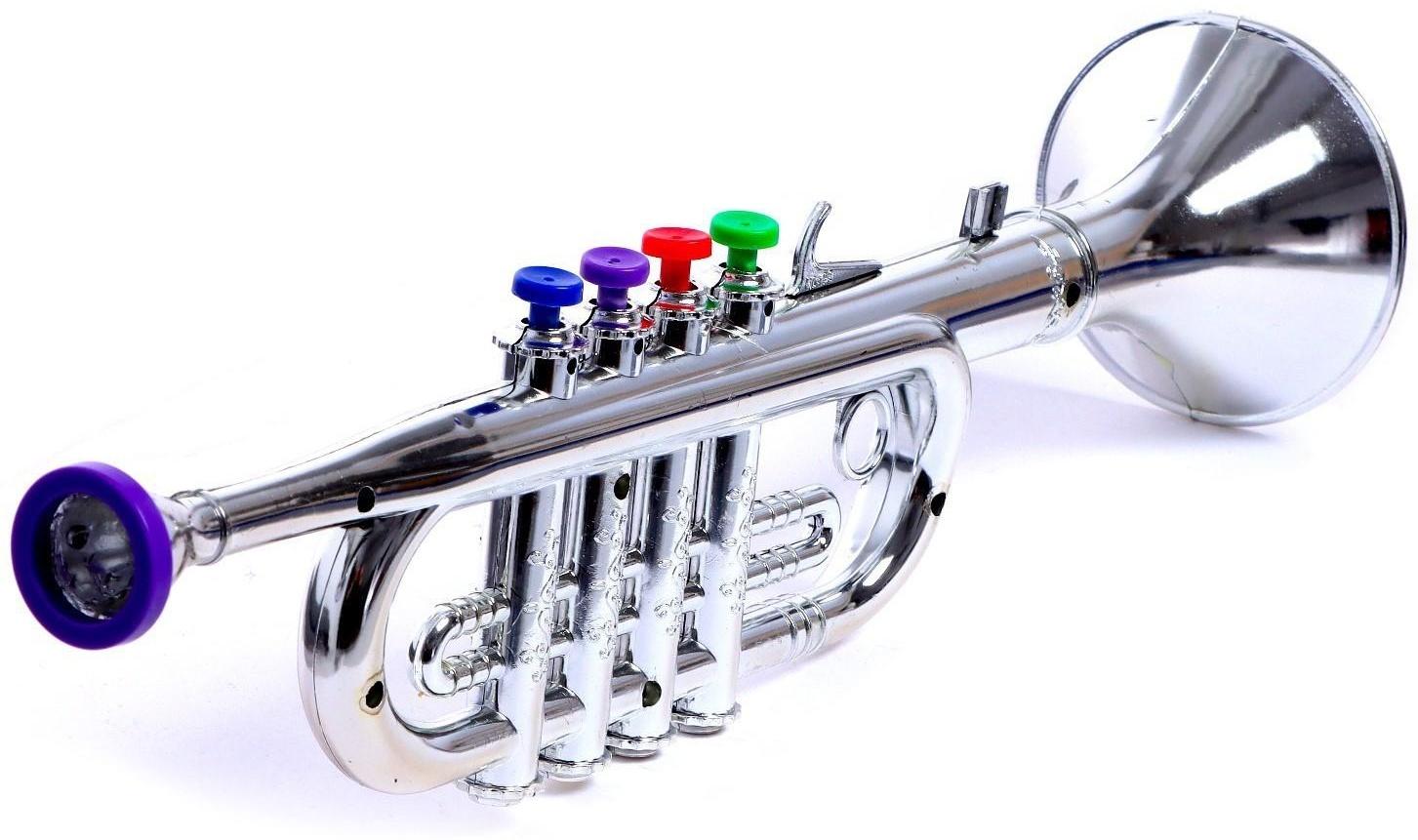 Игрушка музыкальная «Труба», цвета МИКС