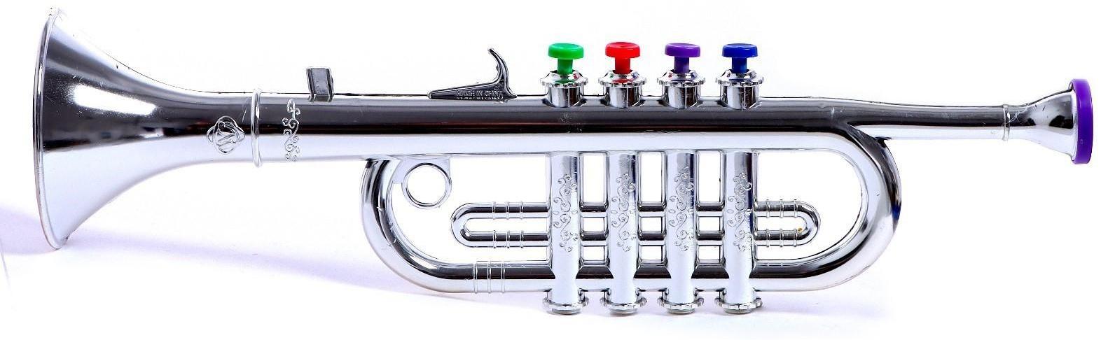 Игрушка музыкальная «Труба», цвета МИКС