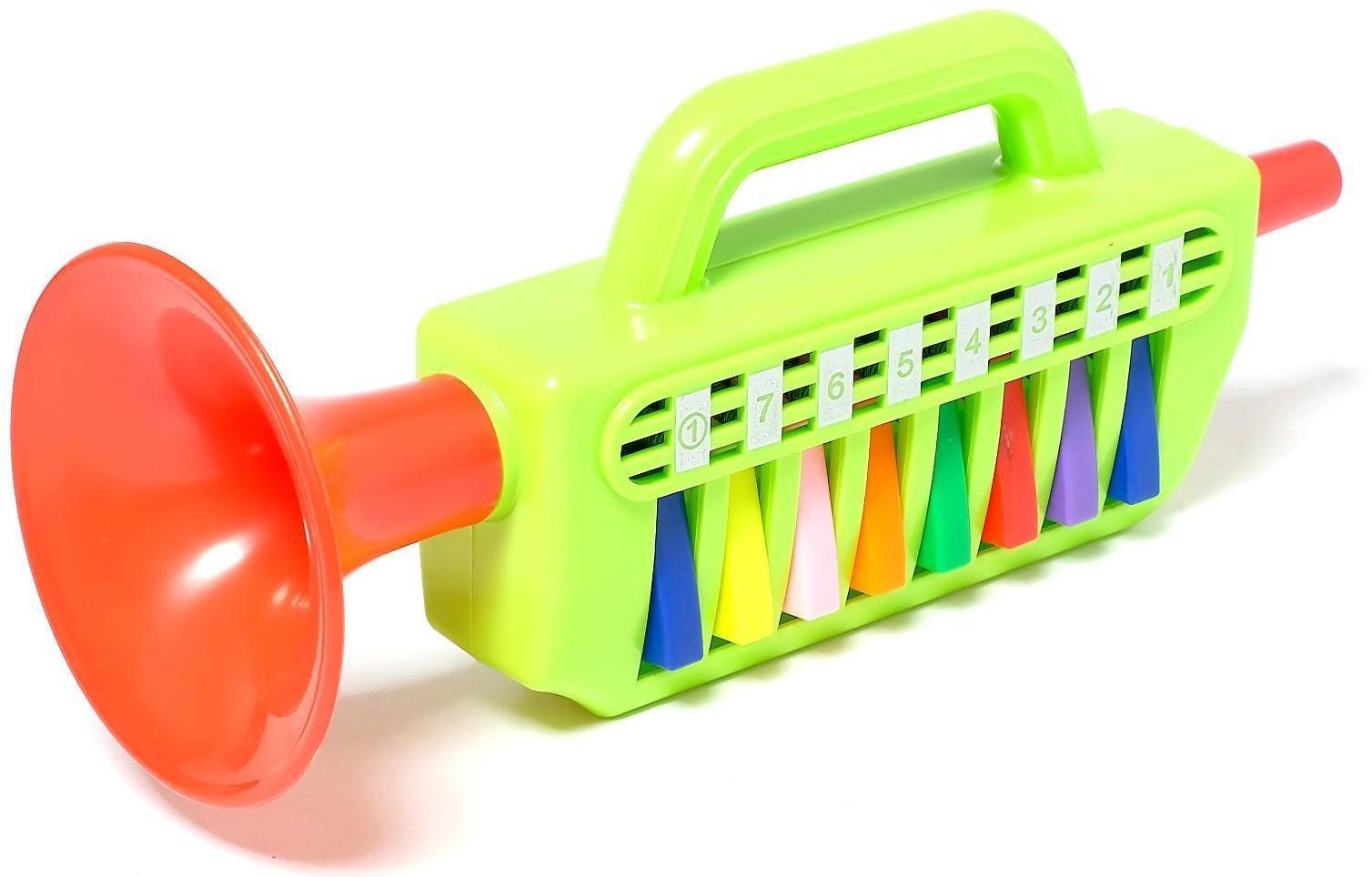 Игрушка музыкальная «Труба с клавишами», цвета МИКС