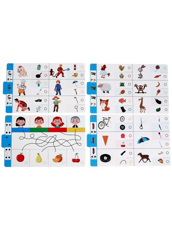 Магнитный планшет, обучающий с карточками, 18 карточек