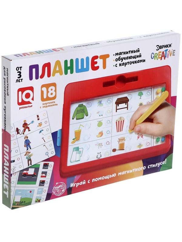 Магнитный планшет, обучающий с карточками, 18 карточек