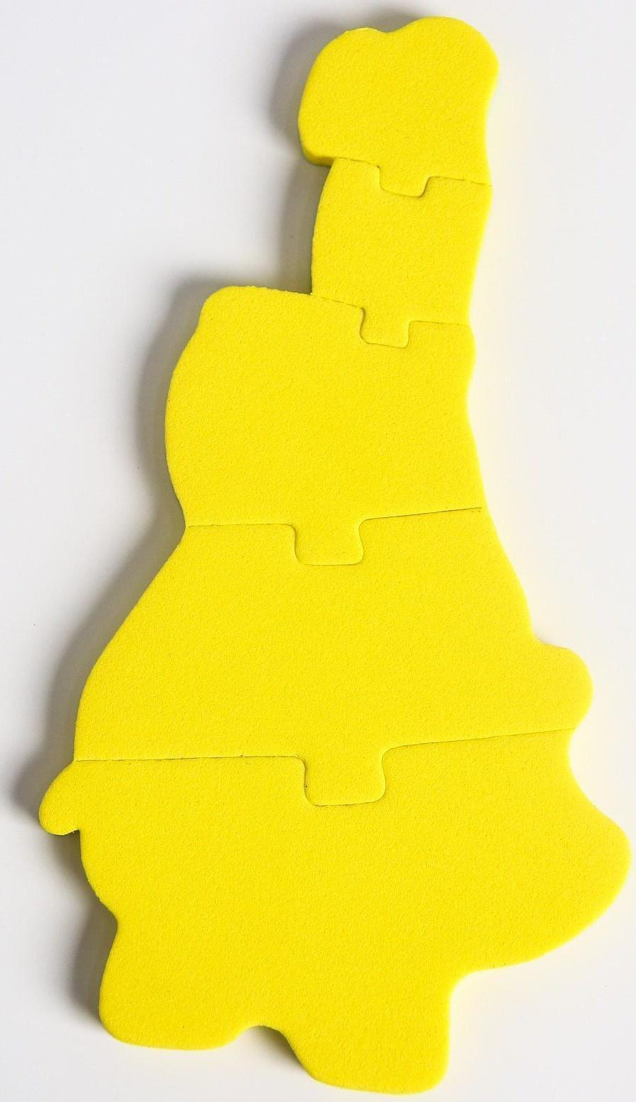 Макси - пазл для игры в ванне «Головоломка: Домашние животные», 5 мягких деталей