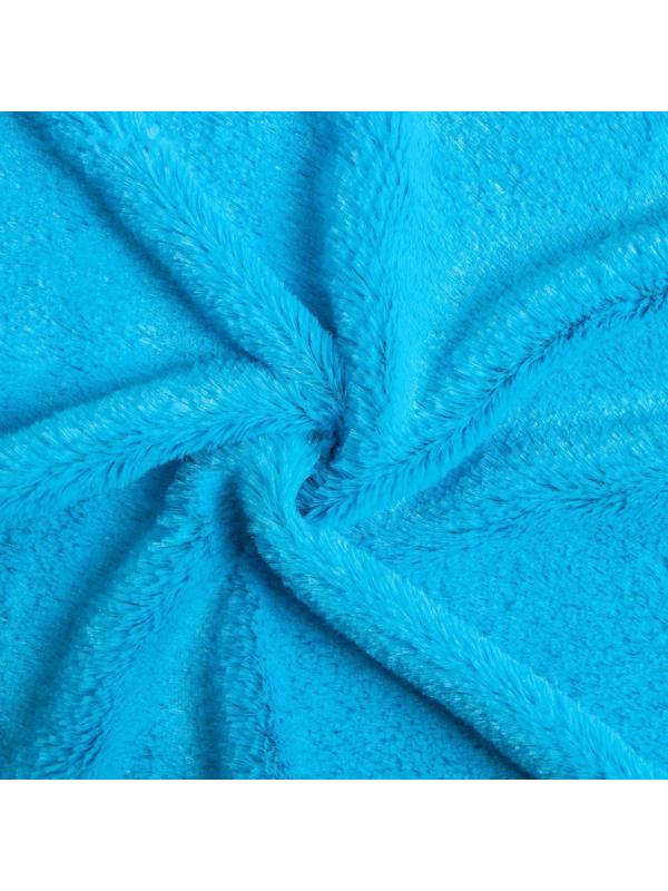 Лоскут для рукоделия 50*50см мех цвет голубой