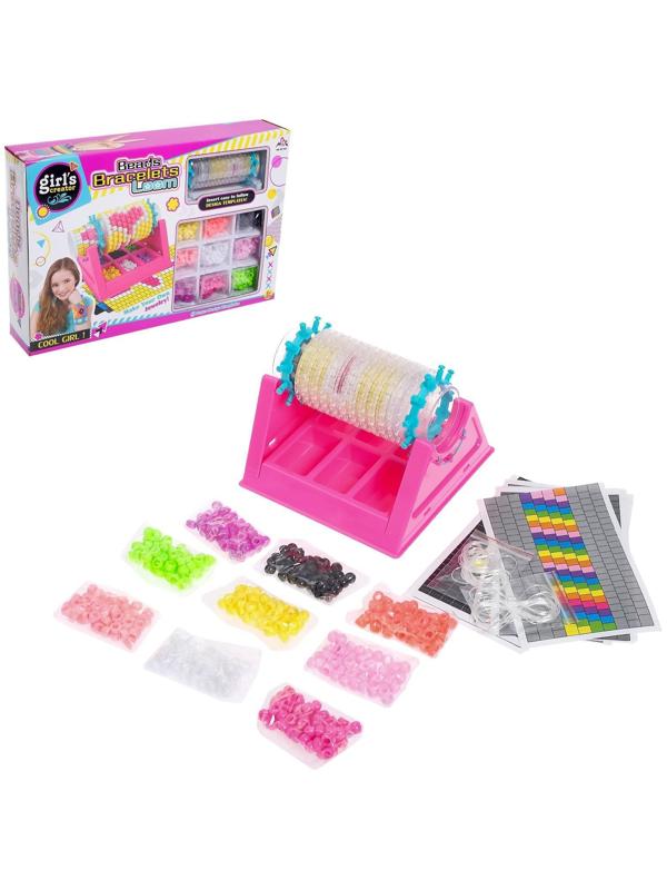 Набор для создания украшений «Красивые браслеты» с прибором для плетения