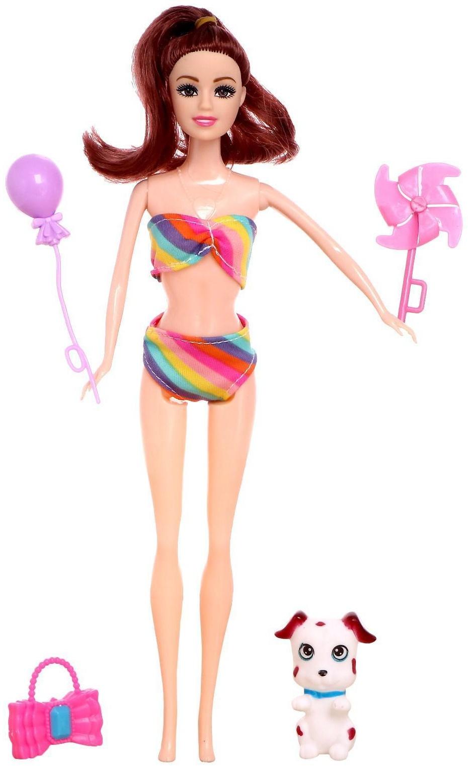 Кукла-модель «Мира» в купальнике, с аксессуарами, МИКС