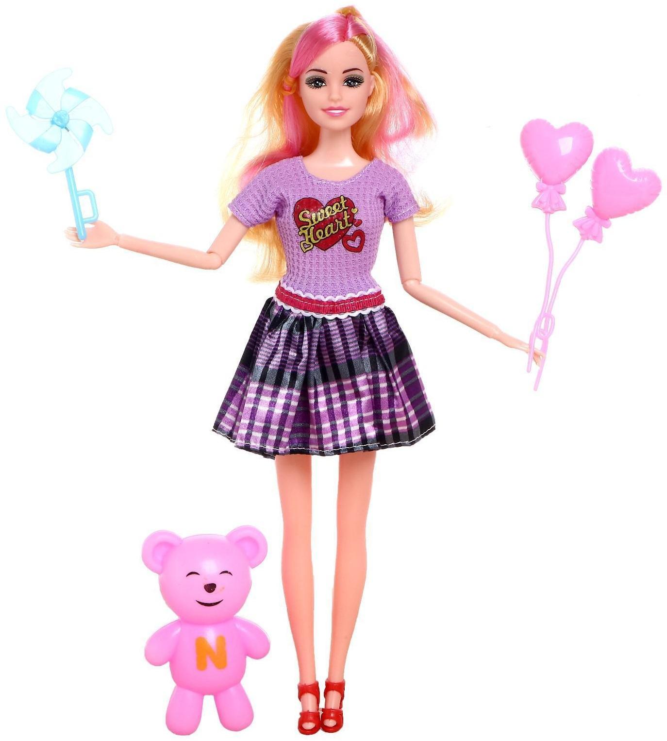 Кукла-модель «Арина» в платье, с аксессуарами, МИКС