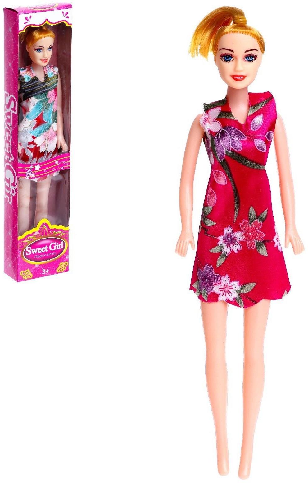 Кукла-модель «Оля» в платье, МИКС