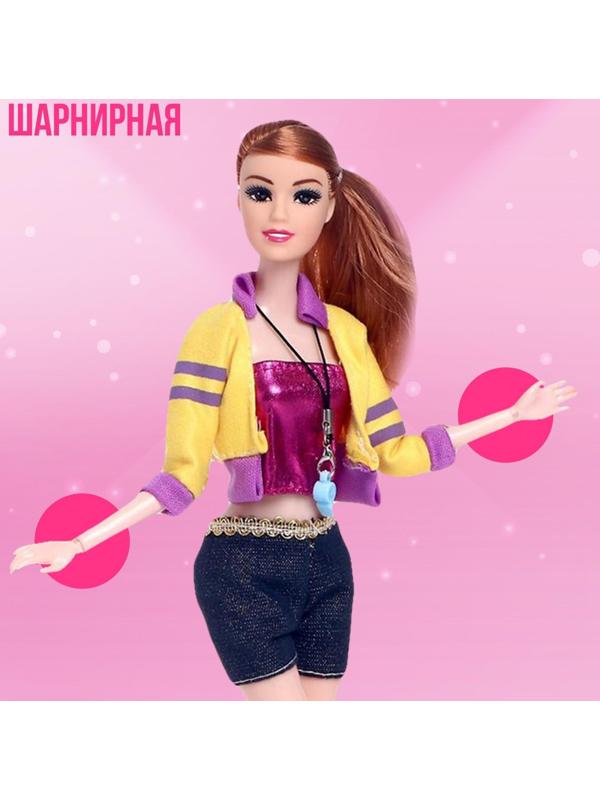 Кукла-модель шарнирная «Спортсменка» с малышкой, с аксессуарами, МИКС