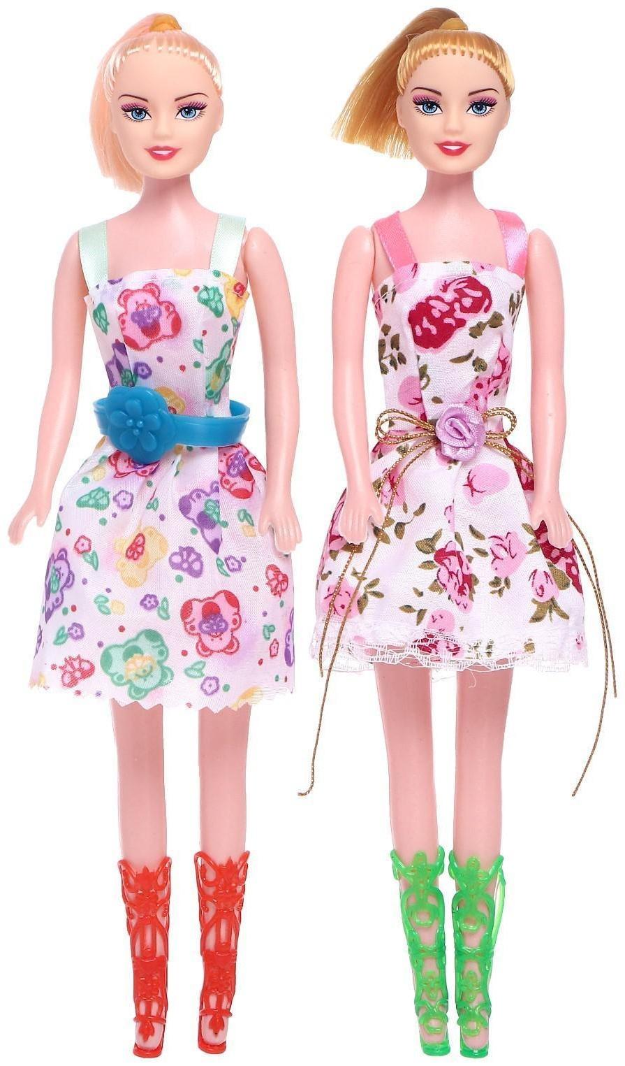 Набор кукол моделей «Сестрёнки» в платье