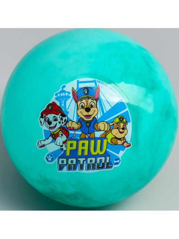 Мяч детский Paw Patrol, 22 см, 60 г, мрамор, МИКС