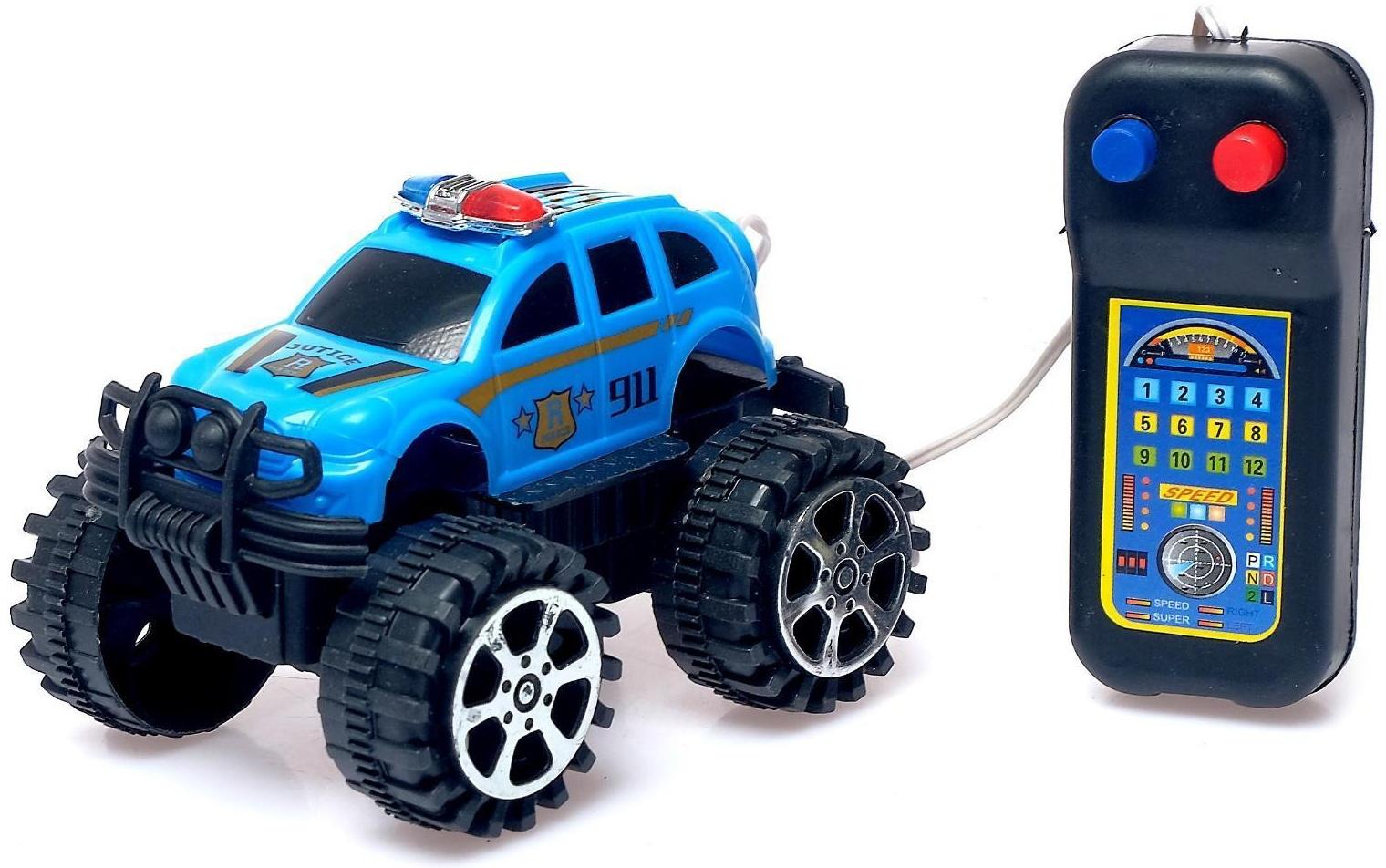 Джип «Полиция», на дистанционном управлении, работает от батареек, МИКС