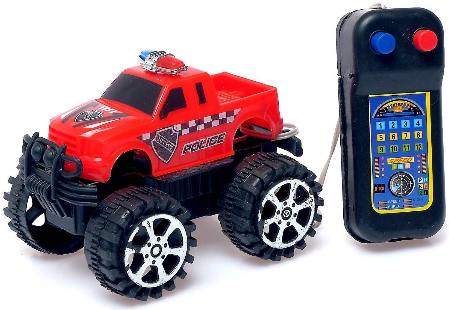 Джип «Полиция», на дистанционном управлении, работает от батареек, МИКС