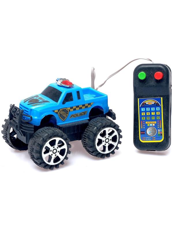 Джип «Полиция», на дистанционном управлении, работает от батареек, МИКС