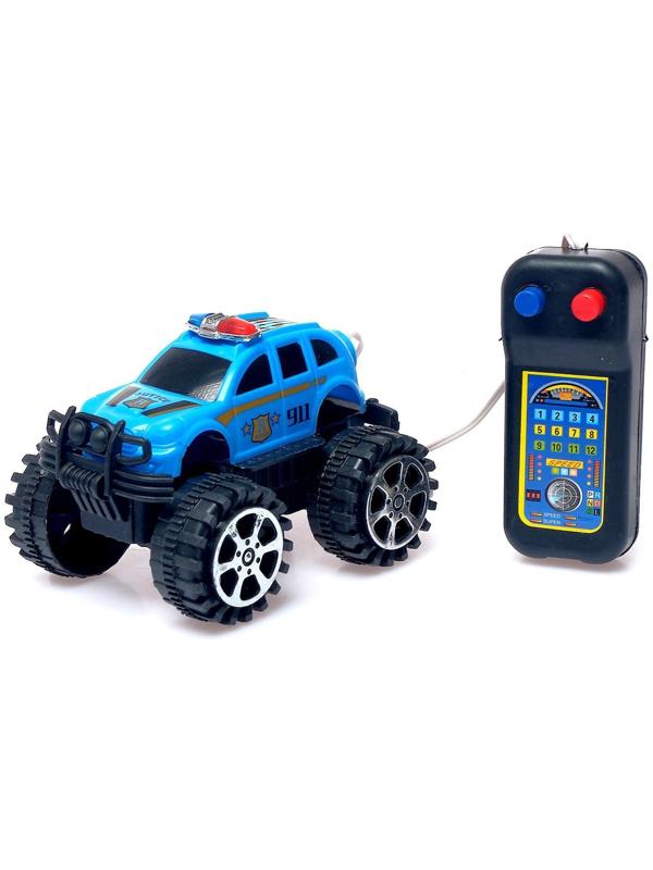 Джип «Полиция», на дистанционном управлении, работает от батареек, МИКС