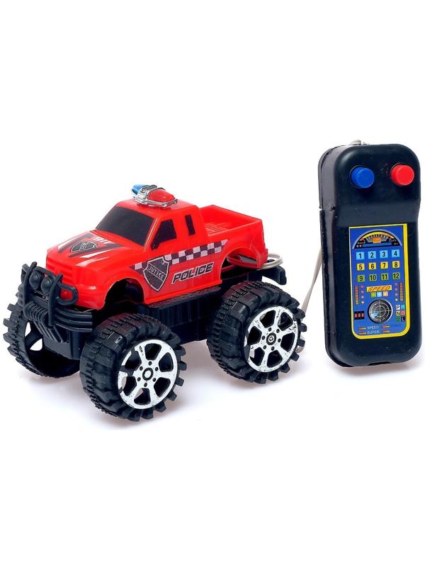 Джип «Полиция», на дистанционном управлении, работает от батареек, МИКС