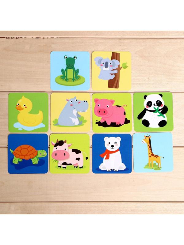 Тактильное лото «Весёлые животные»