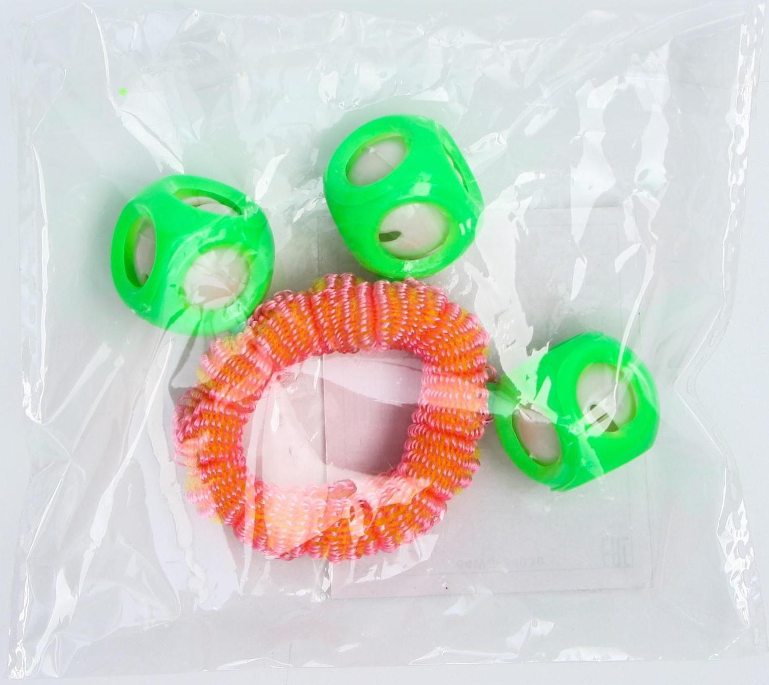 Погремушка - браслет «На ручку», 3 бубенчика, цвет МИКС