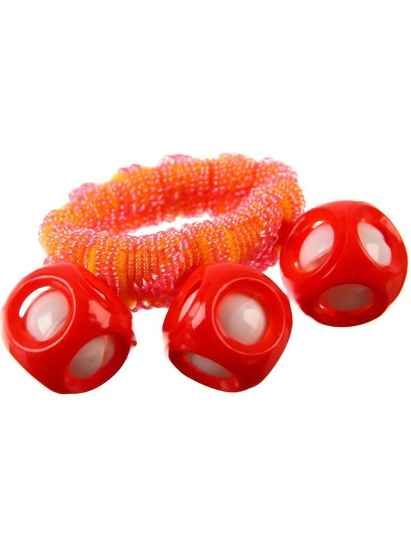 Погремушка - браслет «На ручку», 3 бубенчика, цвет МИКС