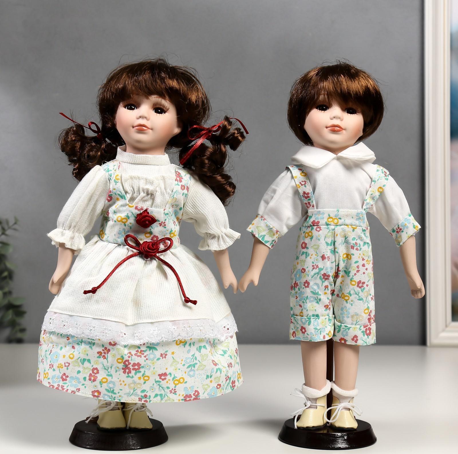 Кукла коллекционная парочка набор 2 шт 