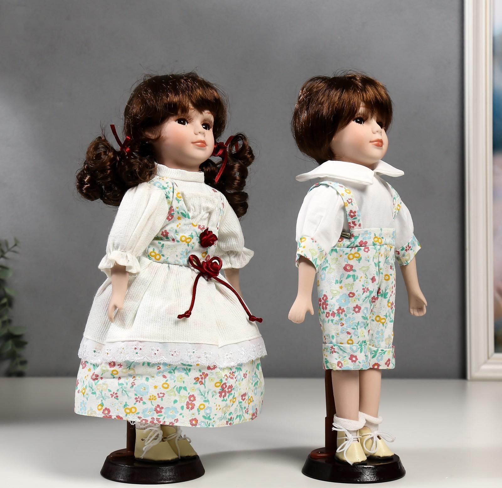 Кукла коллекционная парочка набор 2 шт 