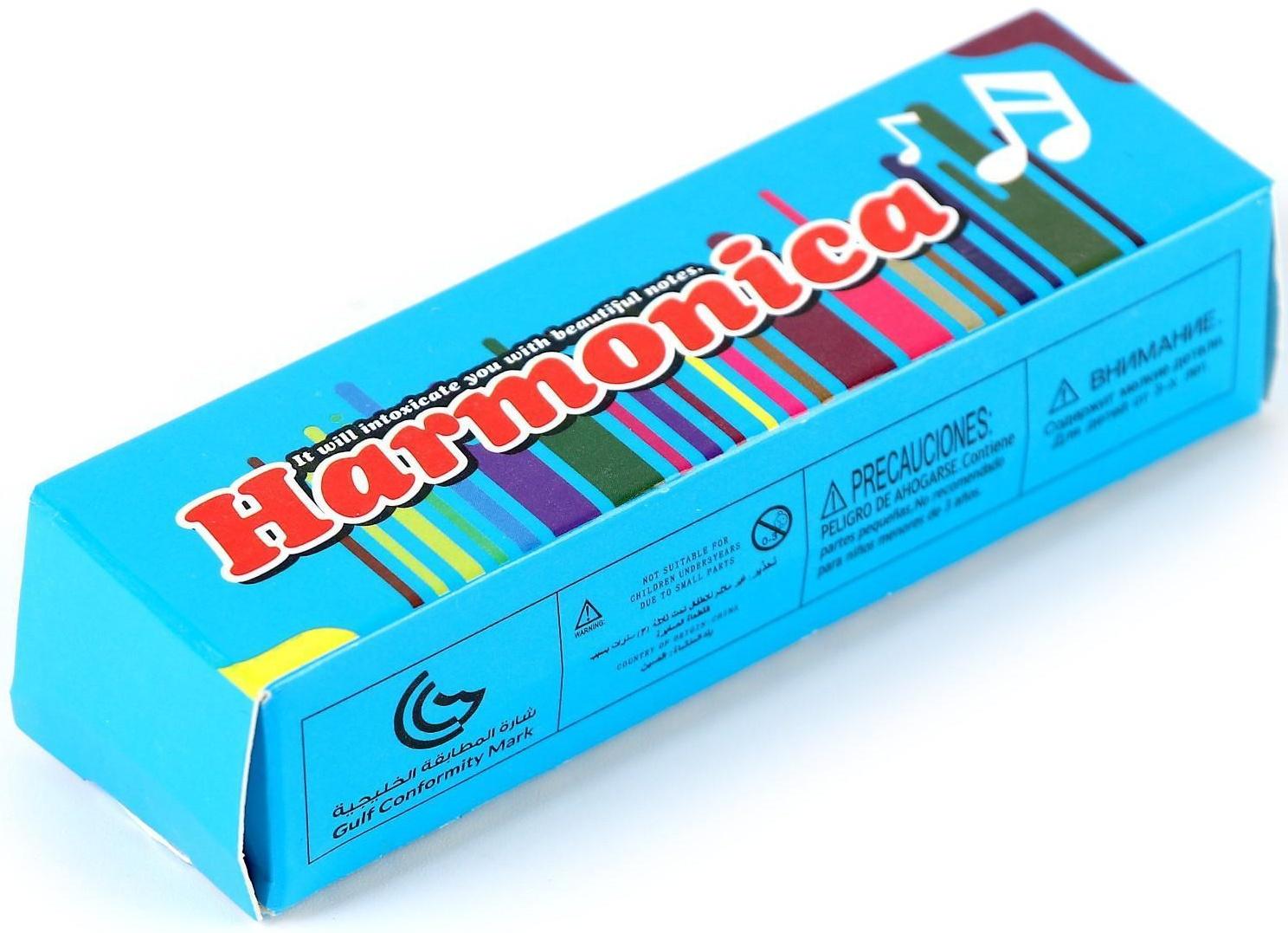 Губная гармошка «Гармоника», с металлическим корпусом и футляром