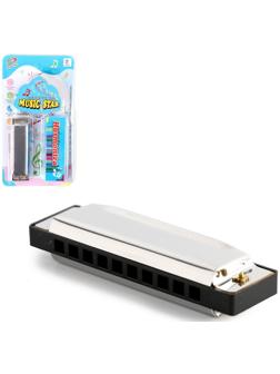 Губная гармошка «Гармоника», с металлическим корпусом и футляром