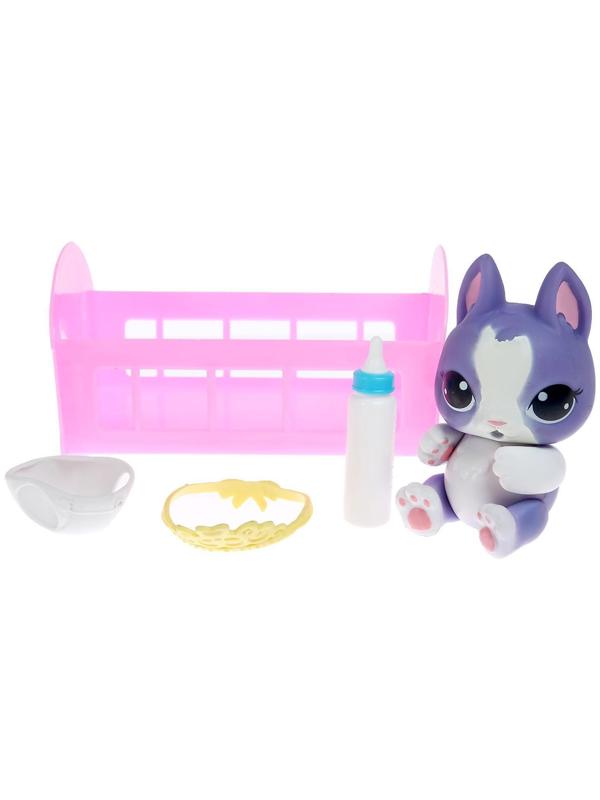 Игрушка-сюрприз «Плюш сплюш» в кроватке с аксессуаром, zoo-МИКС