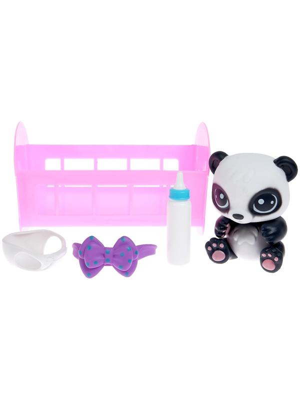 Игрушка-сюрприз «Плюш сплюш» в кроватке с аксессуаром, zoo-МИКС