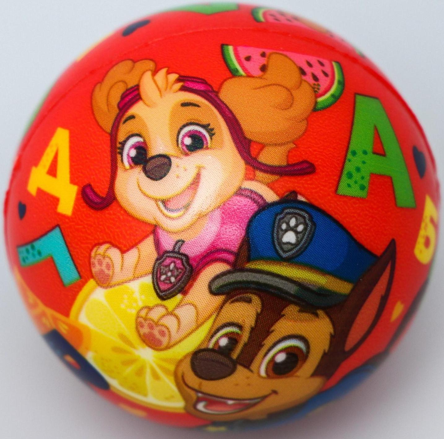 Мягкий мяч Paw Patrol «Алфавит», 6,3см, МИКС