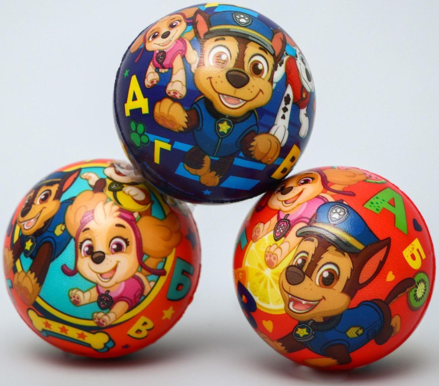 Мягкий мяч Paw Patrol «Алфавит», 6,3см, МИКС