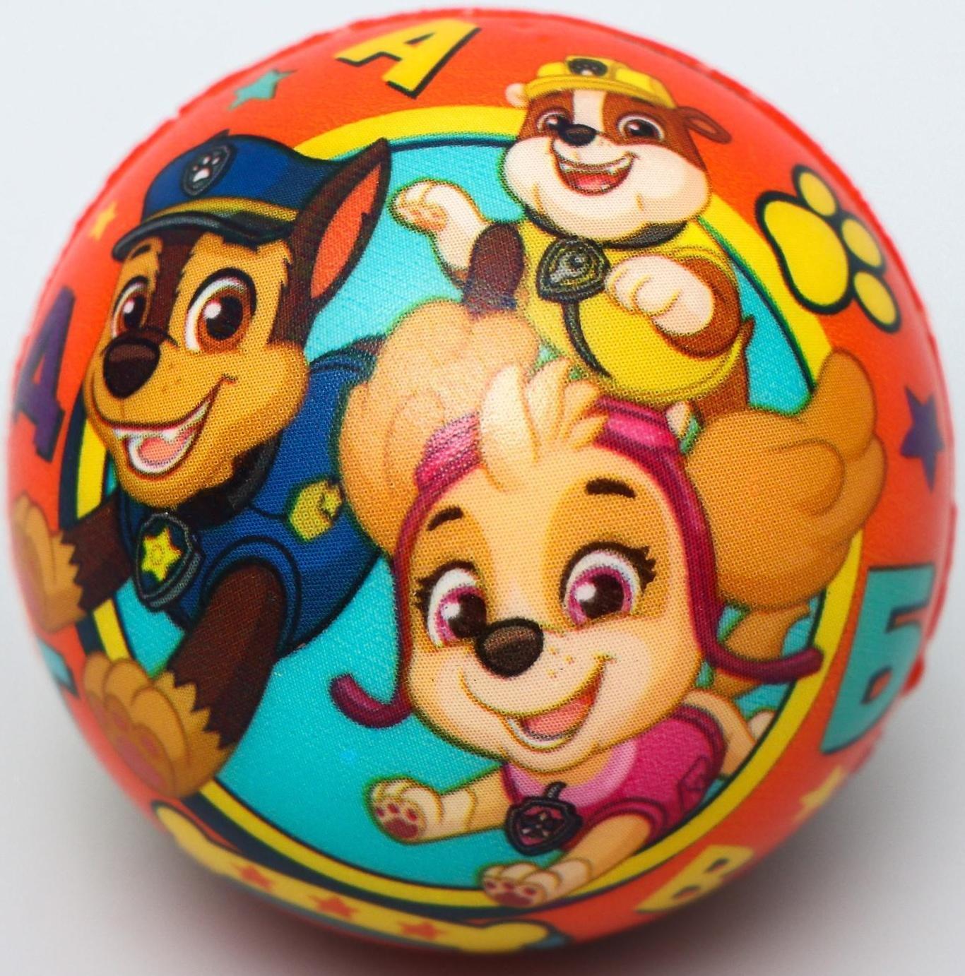 Мягкий мяч Paw Patrol «Алфавит», 6,3см, МИКС