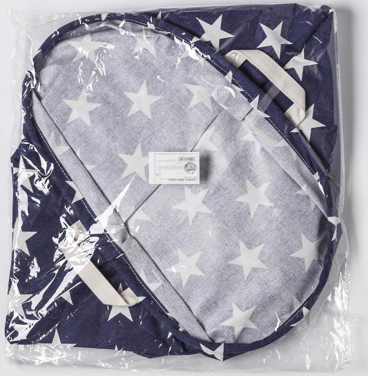 Корзина бельевая текстильная Доляна «Звёздочки», 35×45 см