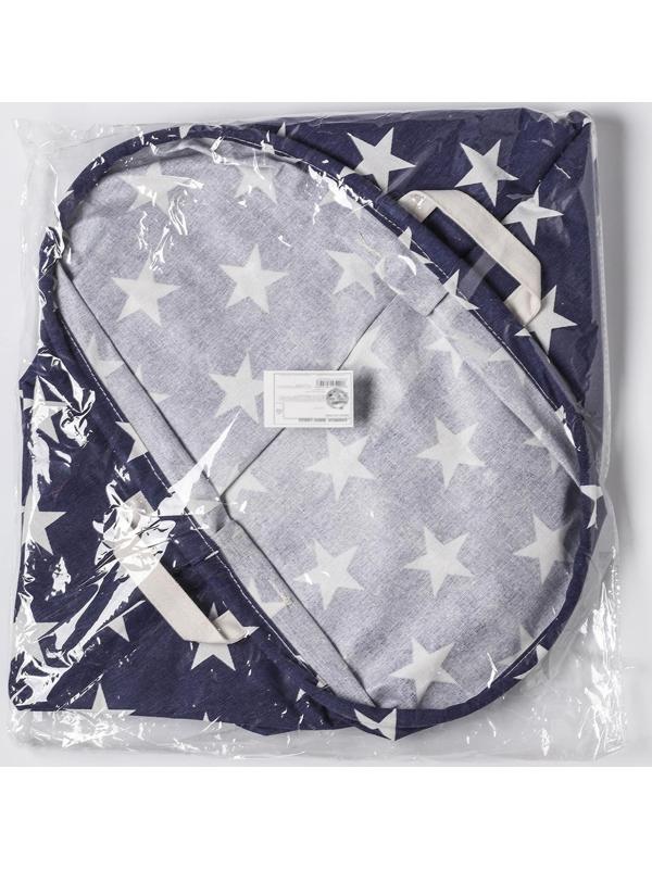 Корзина бельевая текстильная Доляна «Звёздочки», 35×45 см