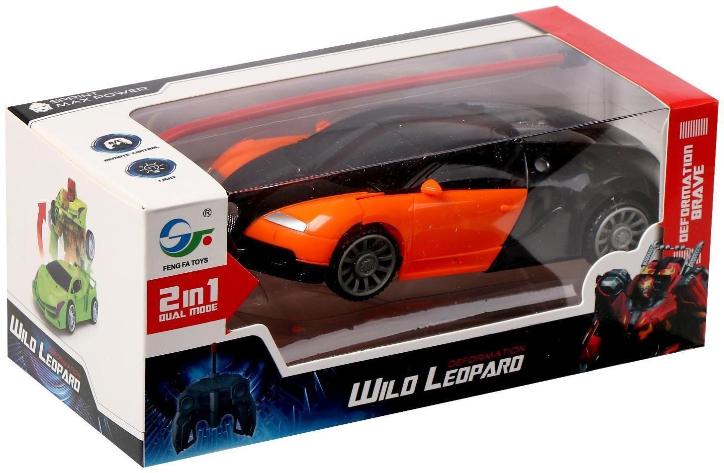 Робот радиоуправляемый «Спорткар», трансформируется, работает от батареек, цвета МИКС