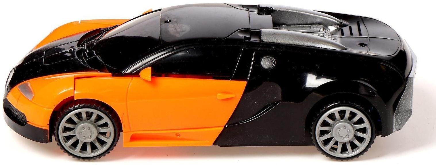 Робот радиоуправляемый «Спорткар», трансформируется, работает от батареек, цвета МИКС