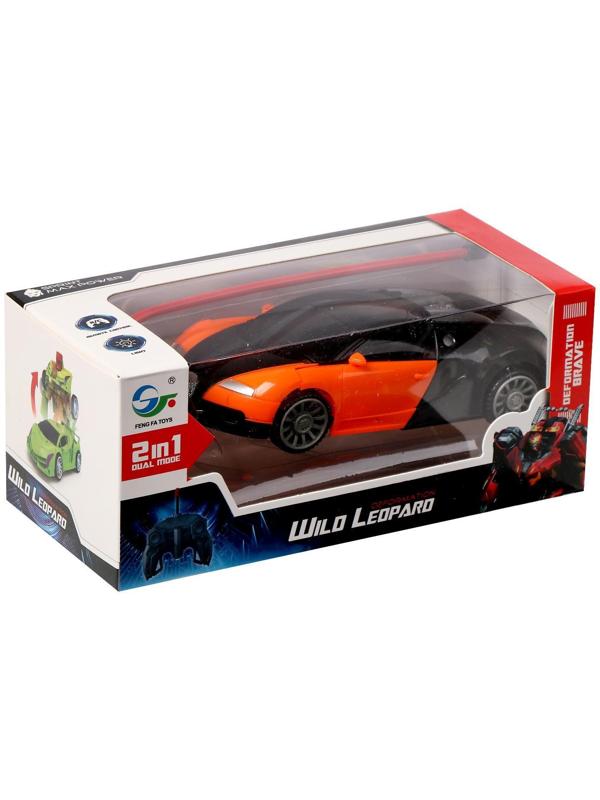 Робот радиоуправляемый «Спорткар», трансформируется, работает от батареек, цвета МИКС