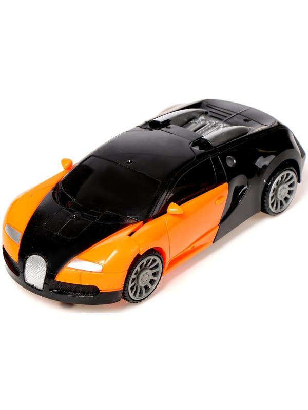 Робот радиоуправляемый «Спорткар», трансформируется, работает от батареек, цвета МИКС