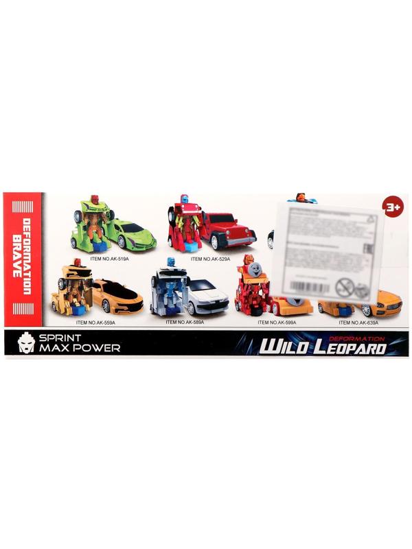 Робот радиоуправляемый «Спорткар», трансформируется, работает от батареек, цвета МИКС