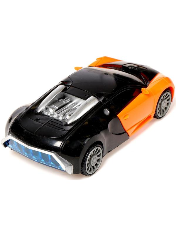Робот радиоуправляемый «Спорткар», трансформируется, работает от батареек, цвета МИКС