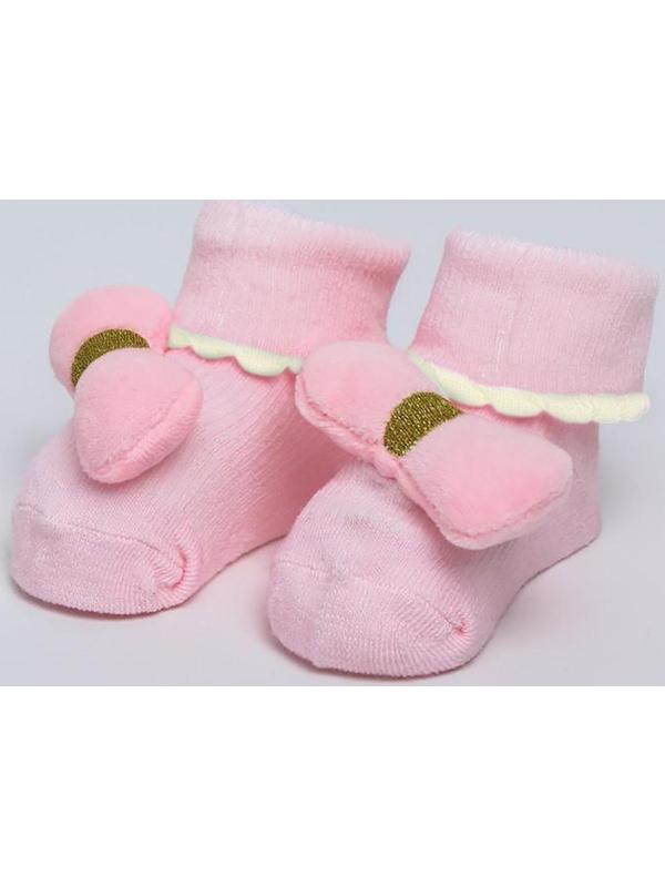 Подарочный набор для малыша: носочки погремушки + браслетики погремушки «Нежность», новогодняя подарочная упаковка