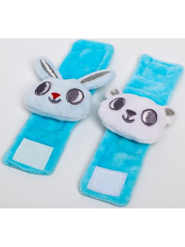 Новогодний подарочный набор для малыша: носочки погремушки + браслетики погремушки «Сказка на Новый Год», новогодняя подарочная упаковка