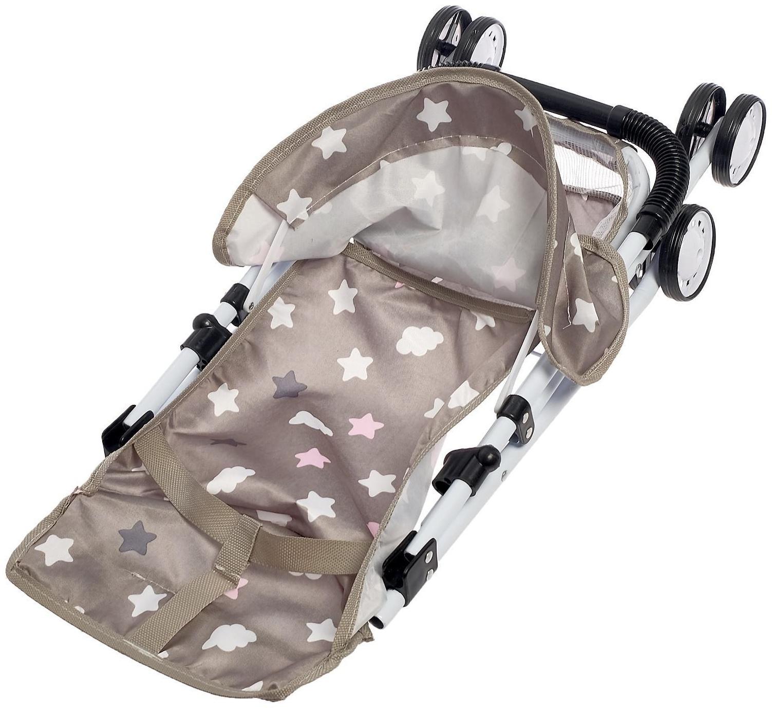 Коляска летняя для кукол, металлический каркас