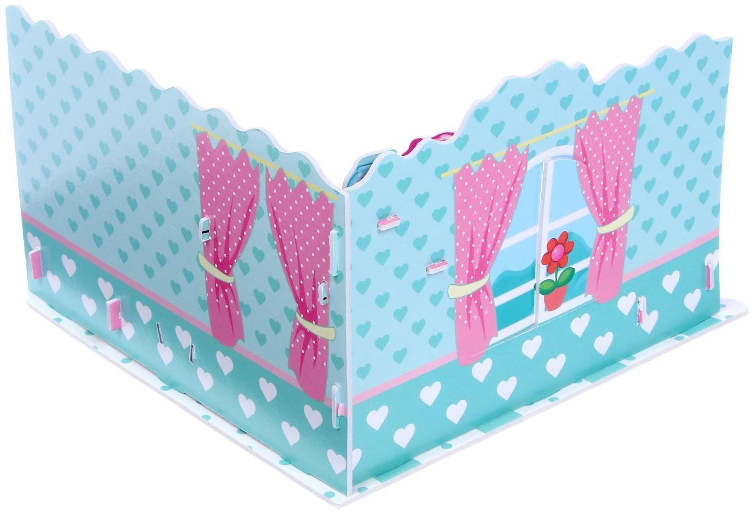 Конструктор 3D из пенокартона «Комната принцессы», 54 детали