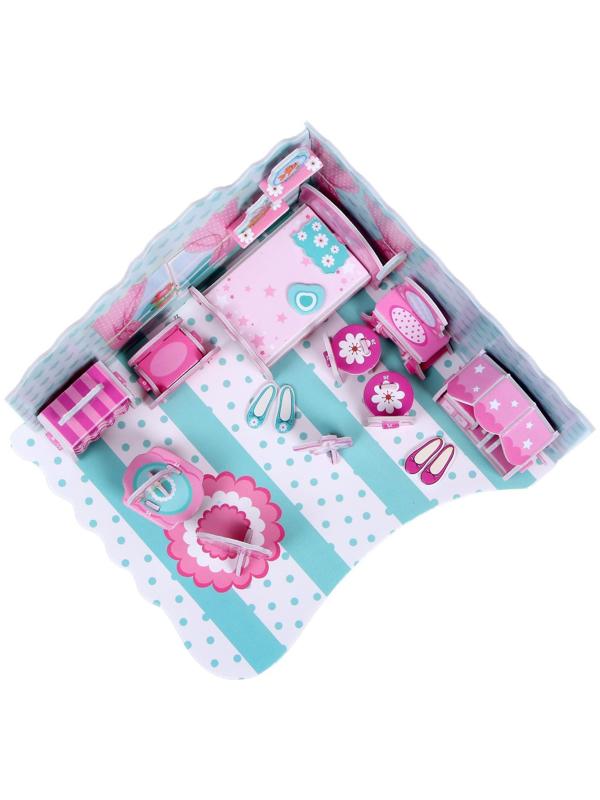 Конструктор 3D из пенокартона «Комната принцессы», 54 детали